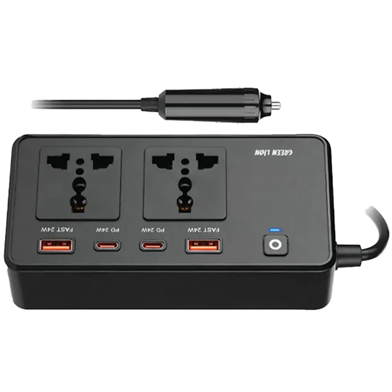 اینورتر و مبدل برق فندکی خودرو گرین لاین مدل  Car Inverter GC-200