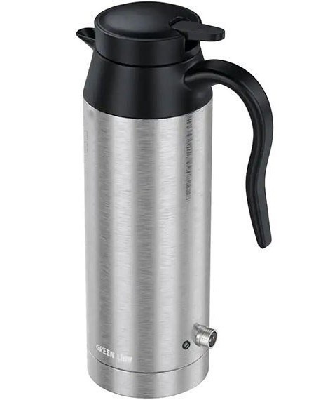 کتری برقی خودرو گرین لاین مدل Electric Car Kettle 800ml Silverظرفیت ۸۰۰ میلی‌لیتر