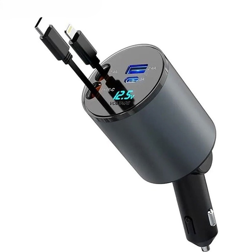 شارژر فندکی فست شارژ 50 وات گرین لاین Green Lion 4 in 1 Car Charger ا Green Lion