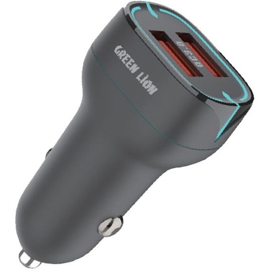 شارژر فندکی گرین لاین مدل Dual Port QC3.0 Car Charger 36w