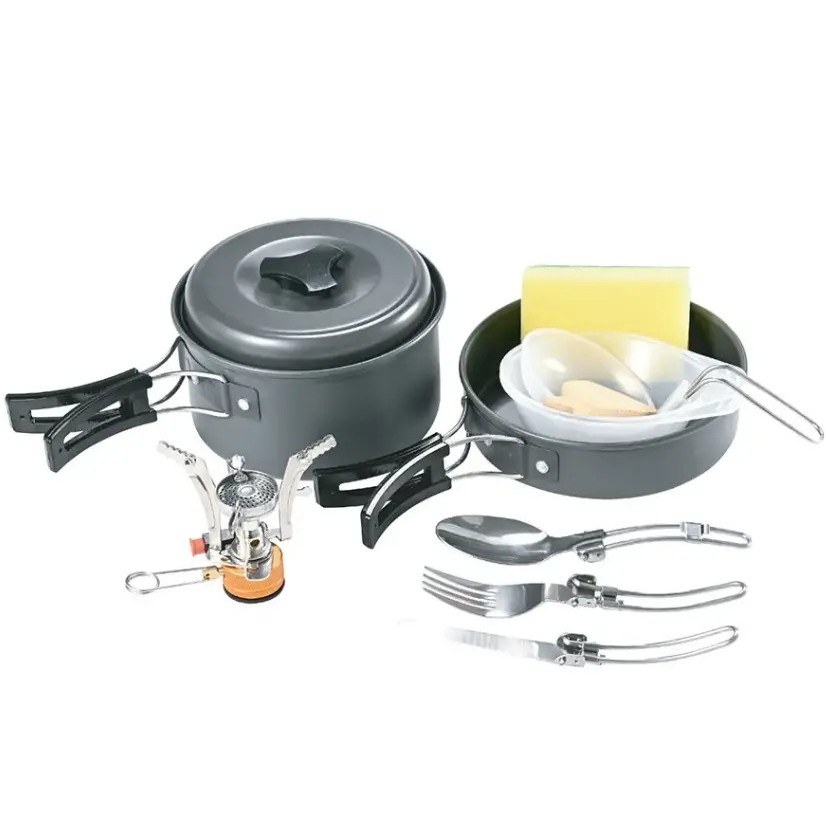 مجموعه کمپینگ 10 کاره گرین لاین Green 10IN1 Camping Cookware
