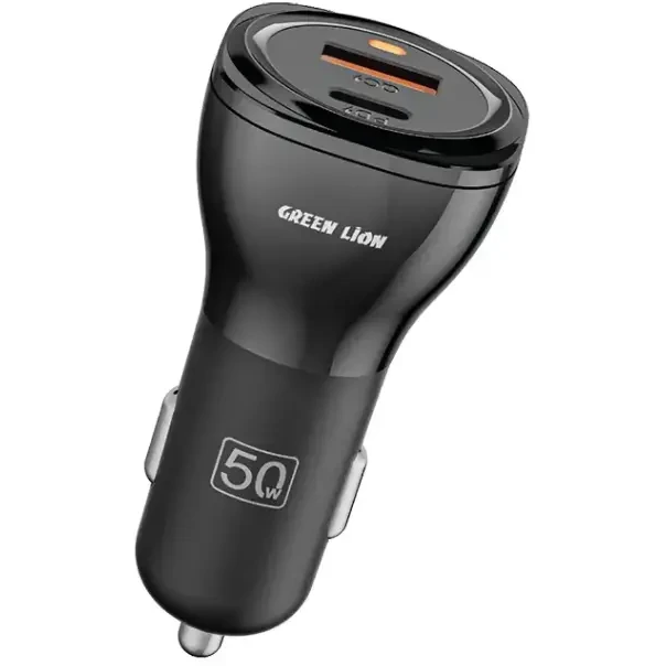 شارژر فندکی گرین لاین۵۰ وات مدل dual port